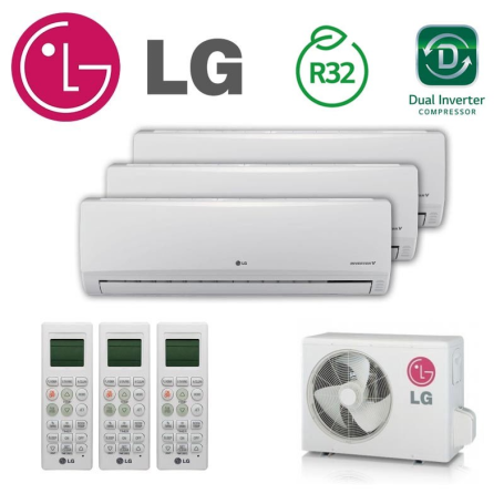 LG 3X1 PC09SQ + PC09SQ + PC12SQP + MU3R21 CONFORT CONNECT WIFI