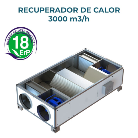 Recuperador de calor 3000m3/h