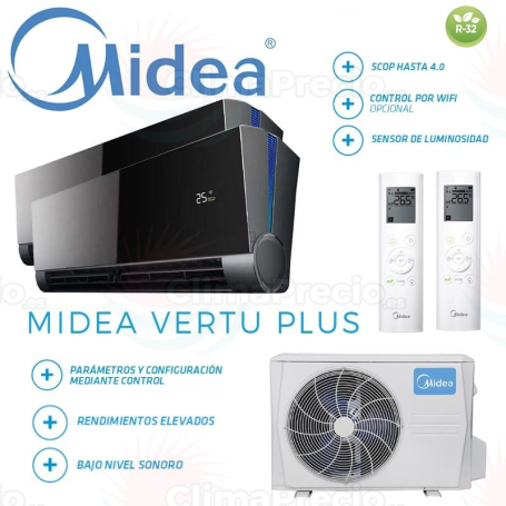 Midea Vertu Plus 2x1 M2OD-18HFN8-Q + 9 + 9