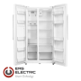 Side by side EAS ELECTRIC  Frigorífico americano 179x90 cm 2 puertas F/A+ Blanco