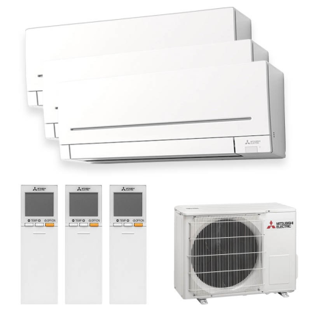 aire acondicionado 3x1  Mitsubishi Electric MXZ-3F54VF + MSZ-AP20VG + MSZ-AP20VG + MSZ-AP20VG