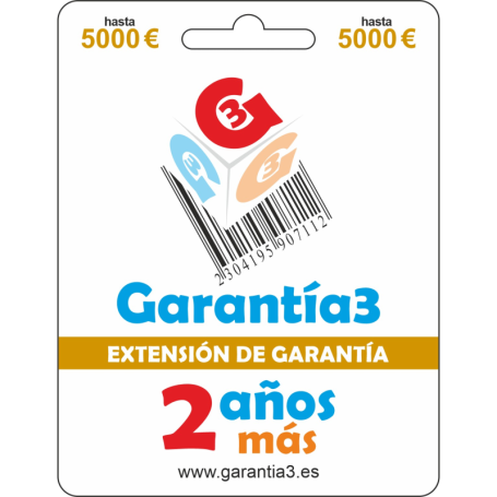 Extensión garantía 2 años Maximo 5000 euros