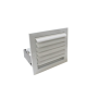 Rejilla inteligente lama curva 1 dir Airzone motor 300x150 mm blanco clip