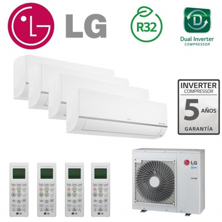 LG Confort Connect WiFi 4x1 PC09SQ + PC09SQ + PC12SQ + PC12SQ + MU4R27