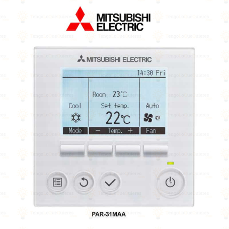 FOTO DEL MANDO MITSUBISHI ELECTRIC MODELO PAR-33-40MAA