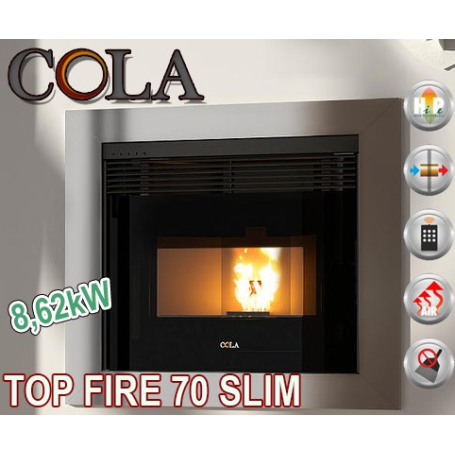 Estufa insertable de pellet COLA TOP FIRE 70 SLIM 8,62kW