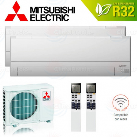 Mitsubishi Electric 2x1 MXZ-2F42VF + MSZ-BT20VGK + MSZ-BT25VGK